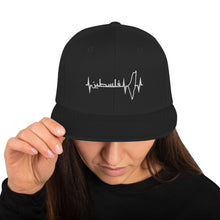 Load image into Gallery viewer, Palestine heartbeat embroidered Snapback Hat