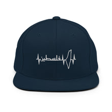 Load image into Gallery viewer, Palestine heartbeat embroidered Snapback Hat