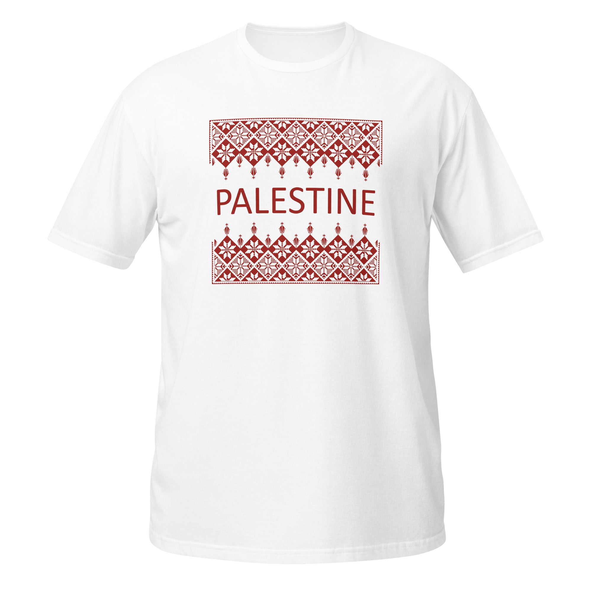 White Cotton Shirt – 'Ala Hathehe Elardh' Palestinian Tatreez