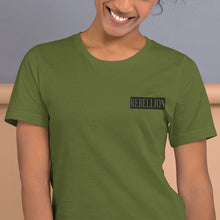 Load image into Gallery viewer, REBELLION Embroidery Unisex t-shirt