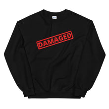 Load image into Gallery viewer, DAMAGED Unisex Sweatshirt (Black/white)