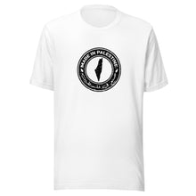 Load image into Gallery viewer, Made in Palestine Unisex t-shirt (White / Grey)