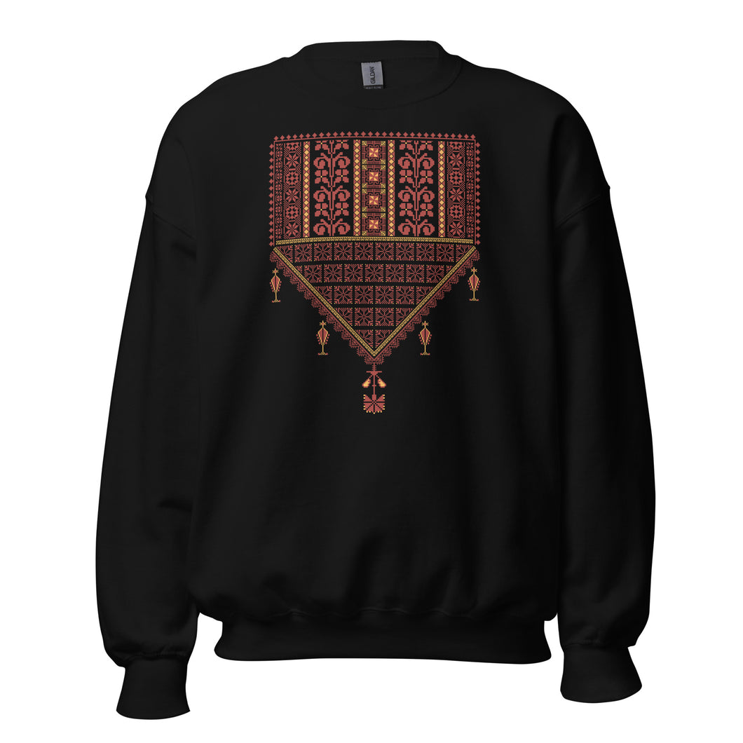TETA Palestinian Tatreez Design PRINTED Unisex Sweatshirt