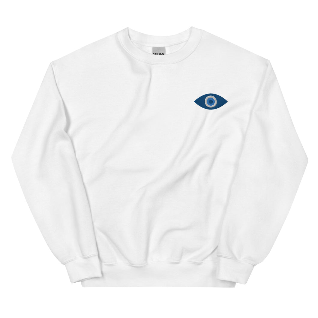 Embroidered Evil Eye Unisex Sweatshirt