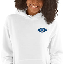 Load image into Gallery viewer, Embroidered Evil Eye Unisex Hoodie
