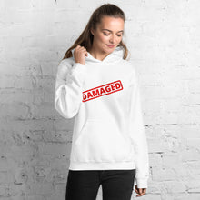 Load image into Gallery viewer, Damaged Unisex Hoodie (black/white)
