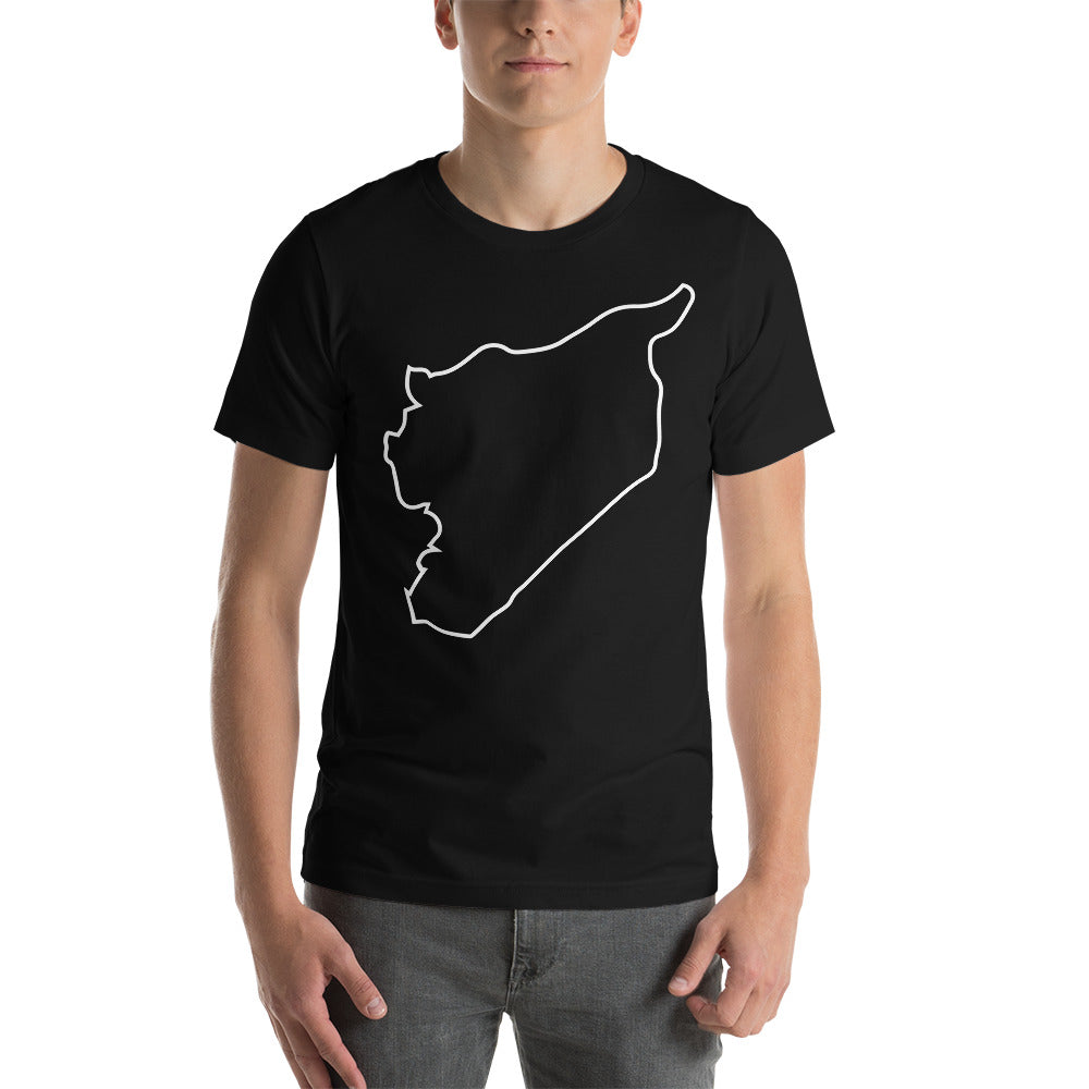 Syria Watercolor Map T-Shirt by Design Turnpike - Instaprints