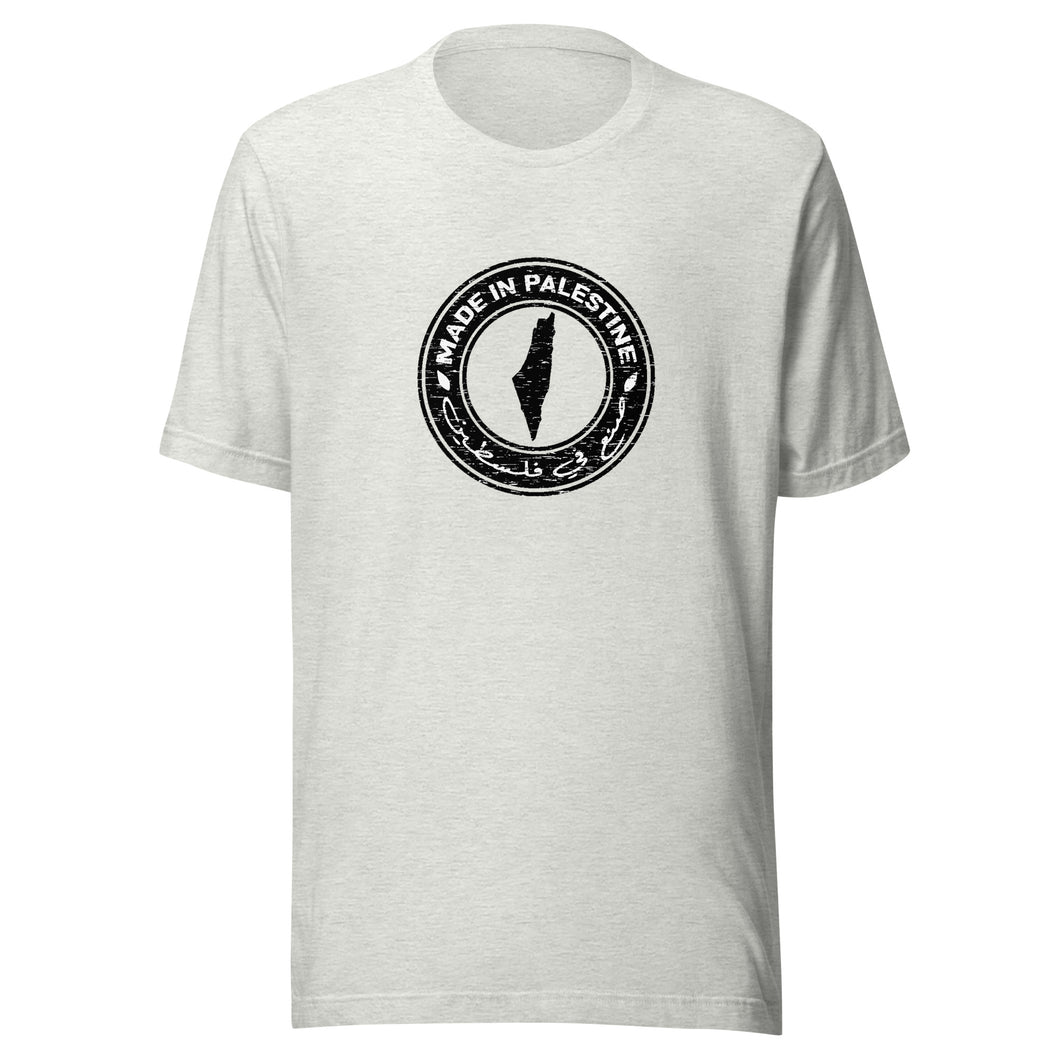 Made in Palestine Unisex t-shirt (White / Grey)